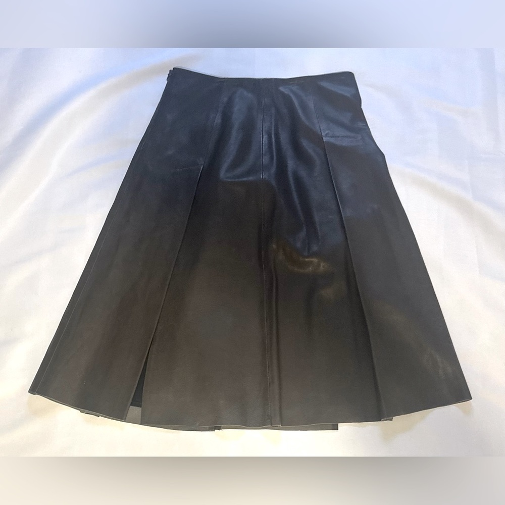 All Saints leather skirt